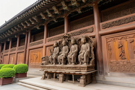 宗教传统古建筑背景图片