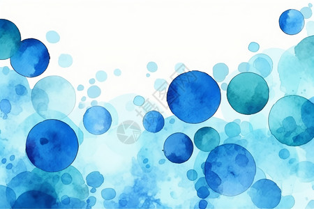 抽象水彩蓝点背景背景图片