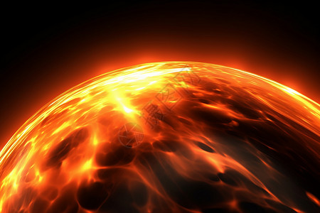 太阳爆炸抽象的火球背景设计图片