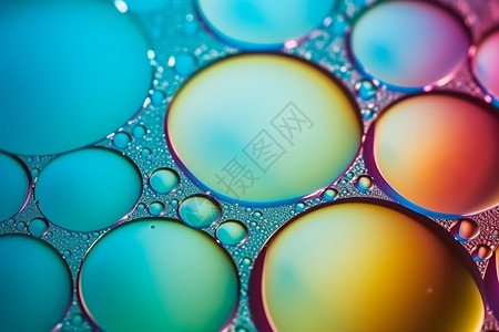 抽象气泡色彩背景图片
