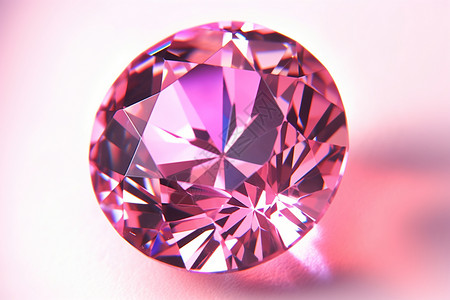 钻石特写美丽的粉色水晶设计图片