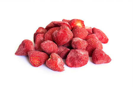 冻干零食冻干草莓高清图片