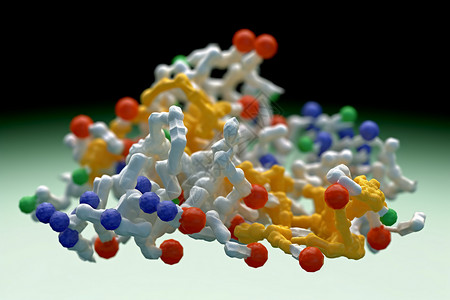 蛋白质模型背景图片