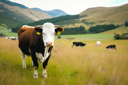 草原上的牛图片
