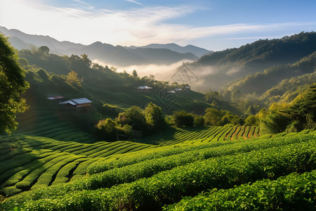 种植绿茶茶叶种植背景