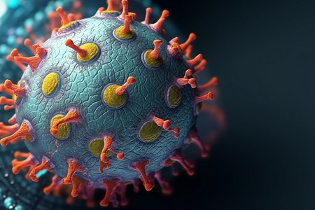生物病毒细胞的概念图图片