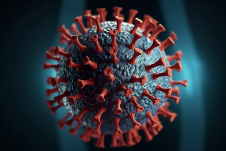 covid 19病毒的繁殖过程背景图片