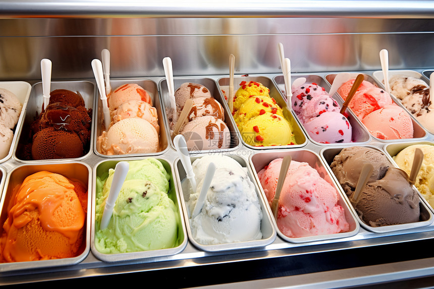多口味特产冰淇淋图片