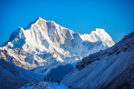 喜马拉雅山背景图片
