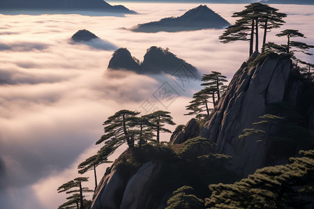 黄山风景区背景图片