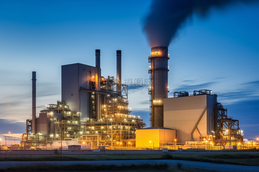 工厂二氧化碳的排放图片