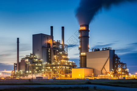 工厂二氧化碳的排放高清图片