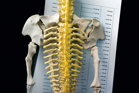 骨密度人体的骨骼模型背景