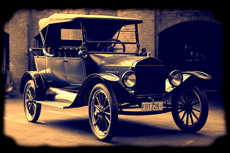 旧电影素材复古的汽车背景