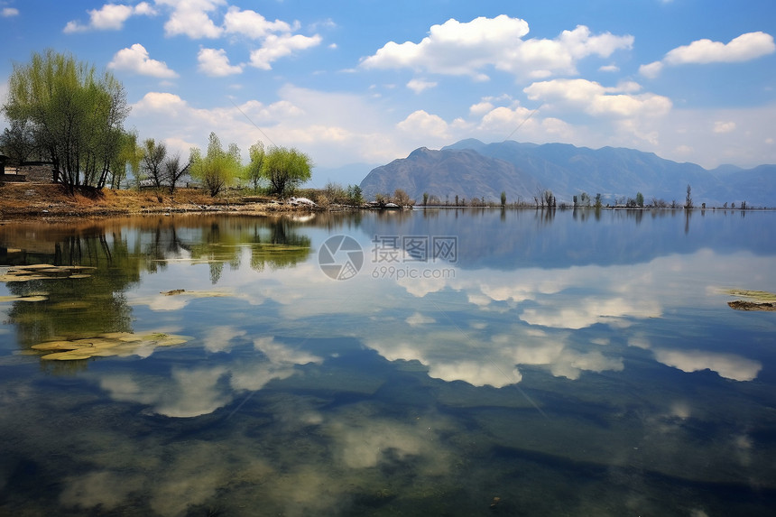 湖边风景图片