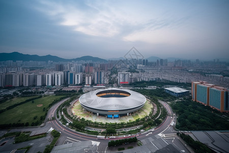 体育场馆建筑地标图片