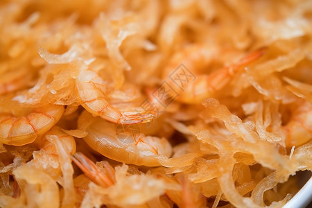 美味的食物干虾图片