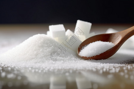 白糖糍粑粒状的白糖背景