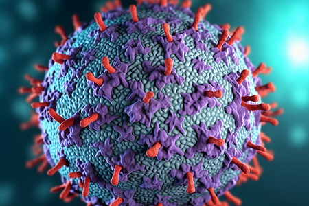病毒细胞展示背景图片
