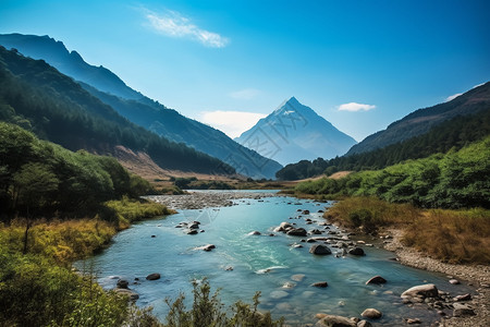 最高的山峰最高山脉高清图片