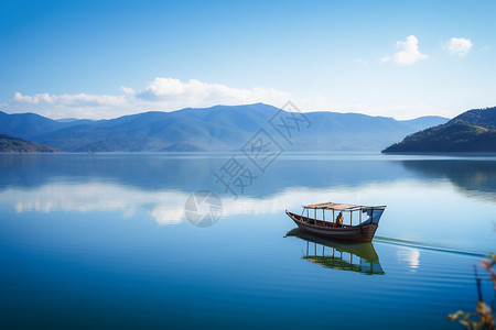 美丽的湖水景观图片