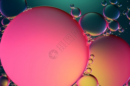 五颜六色的气泡背景图片