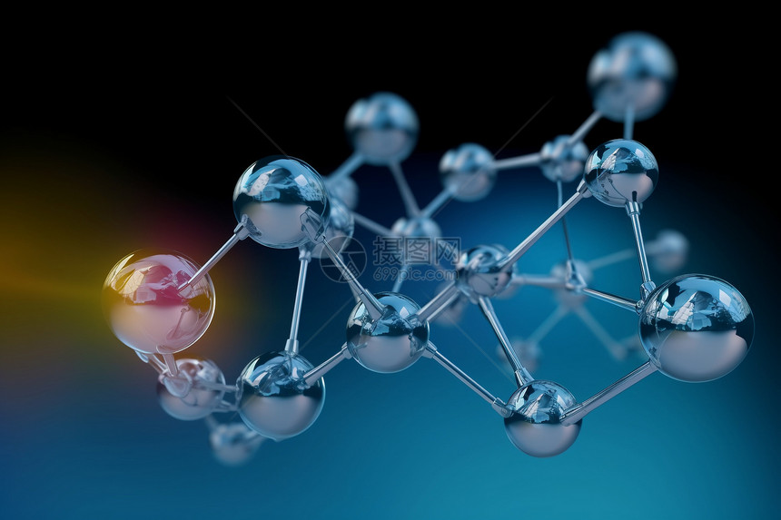 透明分子化学结构图片