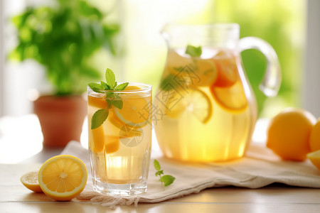 柑橘柠檬水图片
