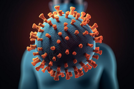 人体感染冠状病毒图片