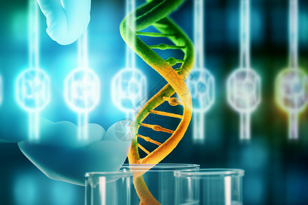化学链烧杯里分DNA链设计图片