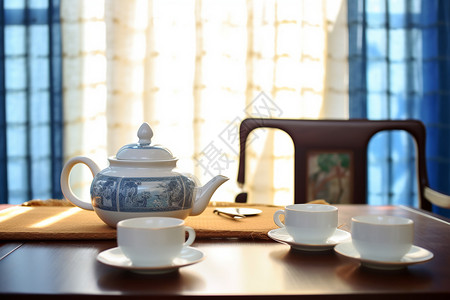 茶具茶壶工具背景图片