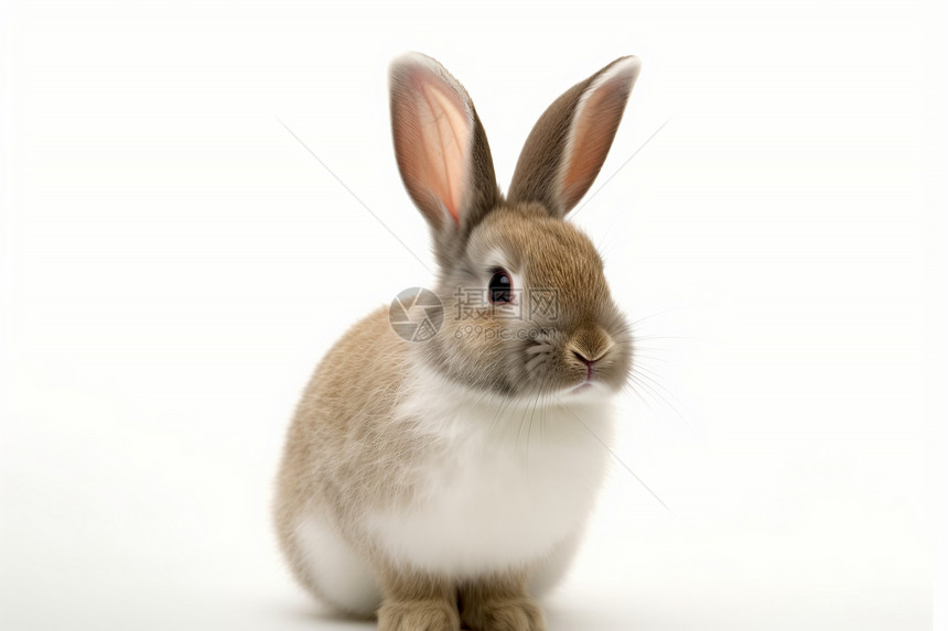 可爱又温顺的小兔子图片