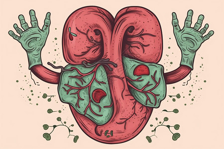 器官捐献世界器官捐赠日手绘插图插画
