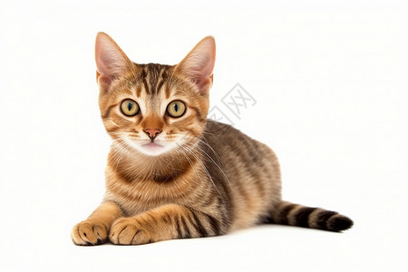 可爱的花纹小猫背景图片