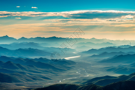 天空山脉旅行风景图片