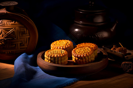 传统的中秋节月饼图片