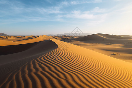 沙漠沙丘自然风景图片