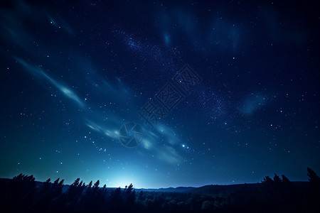 夜晚天空背景浩瀚的星星设计图片