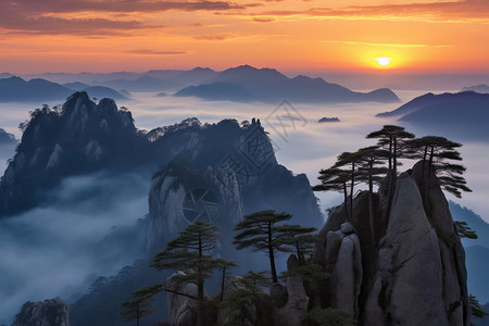 高山巍峨巍峨的高山背景