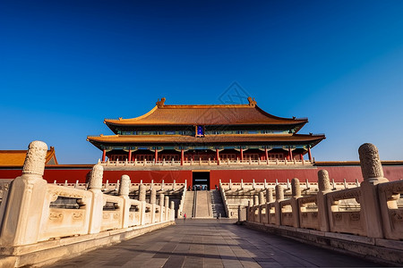 文惠桥庄严的古文化建筑背景