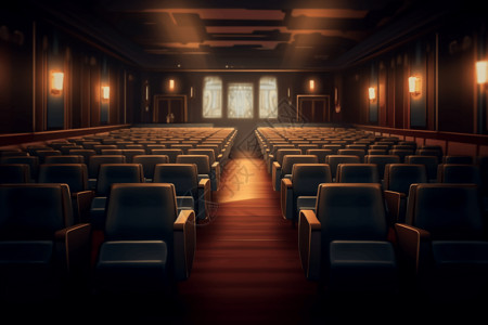 剧院里的座位高清图片