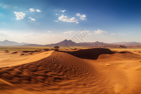沙漠户外明沙山景色图片