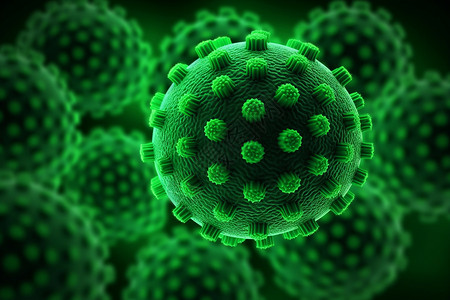 繁殖群绿色病毒的繁殖速度设计图片