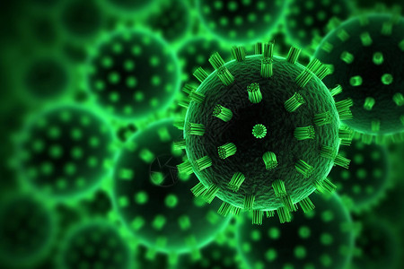 罕见的绿色病毒图片
