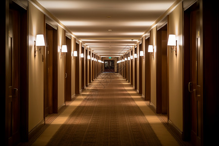 房门背景现代酒店走廊设计图片