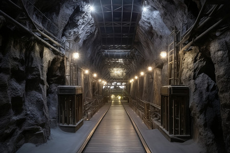 漆黑的矿产背景图片