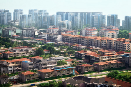 城中村居住区背景图片