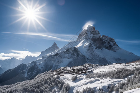 玉龙雪山的美丽风景高清图片