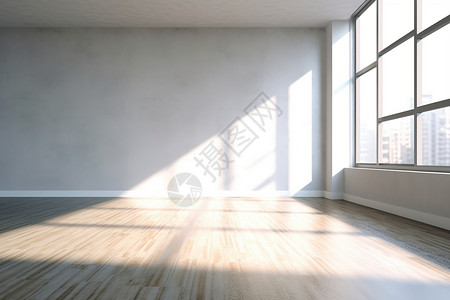 木板卧室阳光照进卧室地板上设计图片