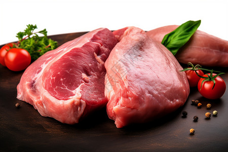 蛋白质丰富的猪肉图片